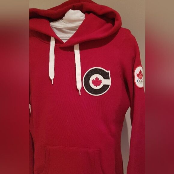 HUDSONS  BAY CO. Olympics RED Hoodie *** Womens SIZE Medium - Picture 12 of 14